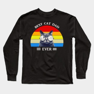 Best cat dad ever - Cat Lover Long Sleeve T-Shirt